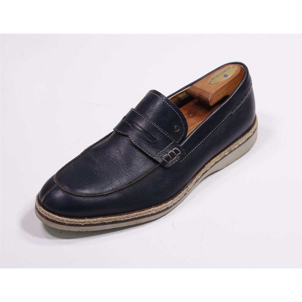 Martinelli 1973 Navy Blue Penny Loafers Men's Eu 43 - US 10